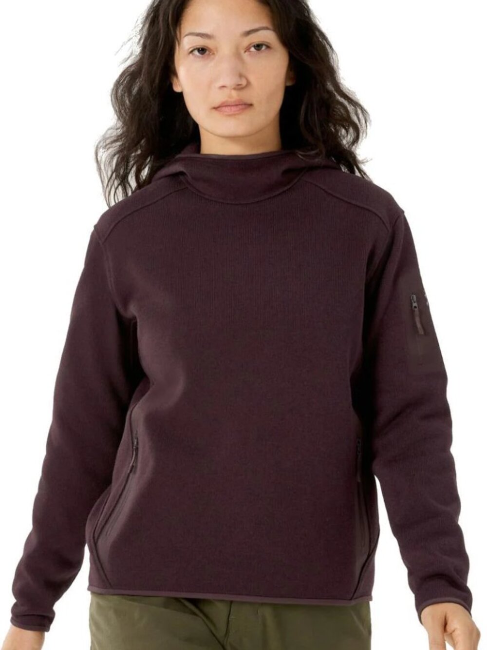 Arc'teryx Covert Pullover Hoody Fleece Lined Phantasm Heather - Picture 3 of 16